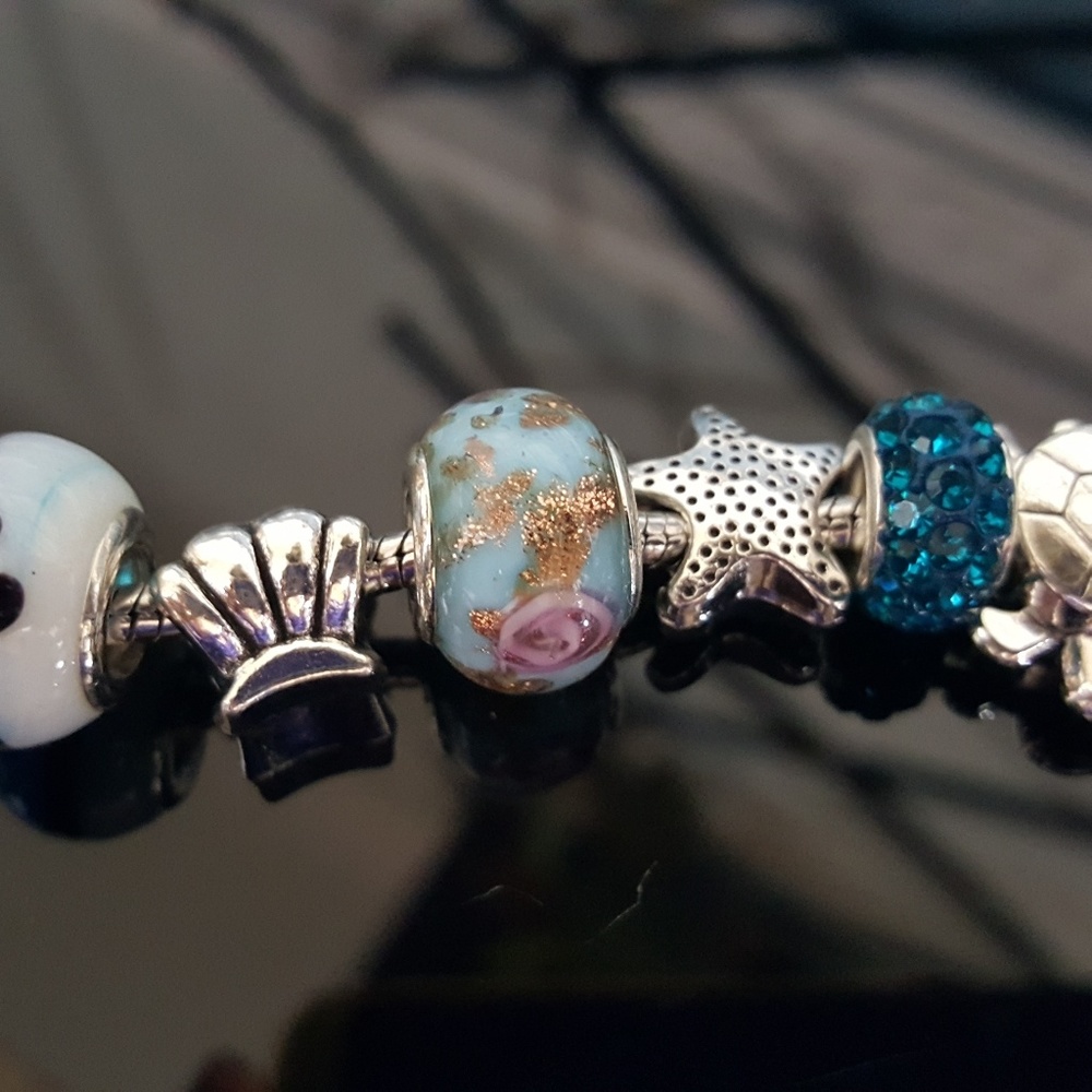 Seashore Themed Charm Bracelet - Picture 6 of 7